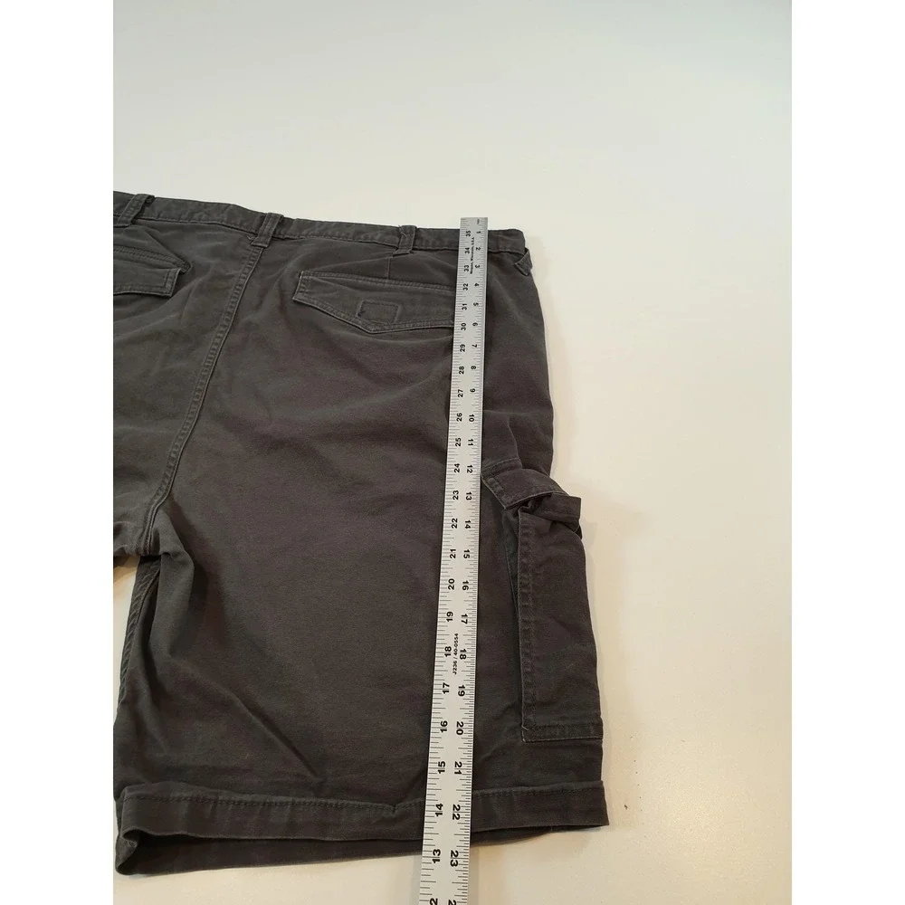 Ariat Rebar Cargo Shorts Mens 42 Gray M4 Relaxed Utility Workwear Cotton Blend - Picture 14 of 16